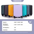 20" Carryon Luggage ABS Hardshell Travel Suitcase Lightweight Luggage