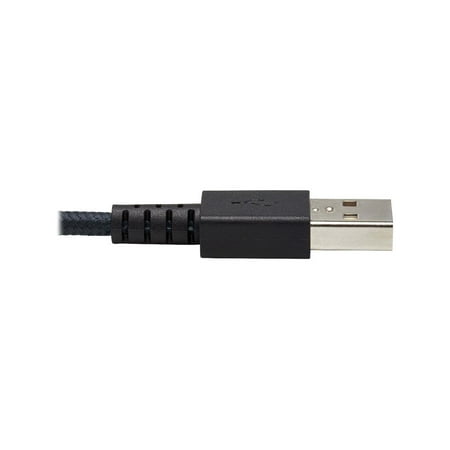 UPC: 0037332238955 | Tripp Lite U050-006-GY-MAX Heavy-Duty USB-A to USB Micro-B Cable – M/M USB 2.0 UHMWPE and Aramid Fibers Gray 6 ft. (1.8 m)