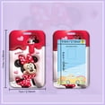 thumbnail image 3 of 2pcs Disney Mickey & Minnie Mouse Card Holders With Retractable Badge Reel - Durable Plastic, Office Essentials By Ume, 3 of 5