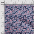 thumbnail image 1 of oneOone Coton Tissu de Soie Carré & Triangle Géométrique Tissu Imprimé BTY 42 Pouces de Large, 1 of 4