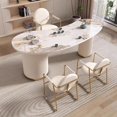 thumbnail image 2 of Bureau Gaming Office Desk Corner Reception Standing Study Computer Office Desk Storage Silla De Escritorio Fashion Furniture My Lux Decor Round, 2 of 20