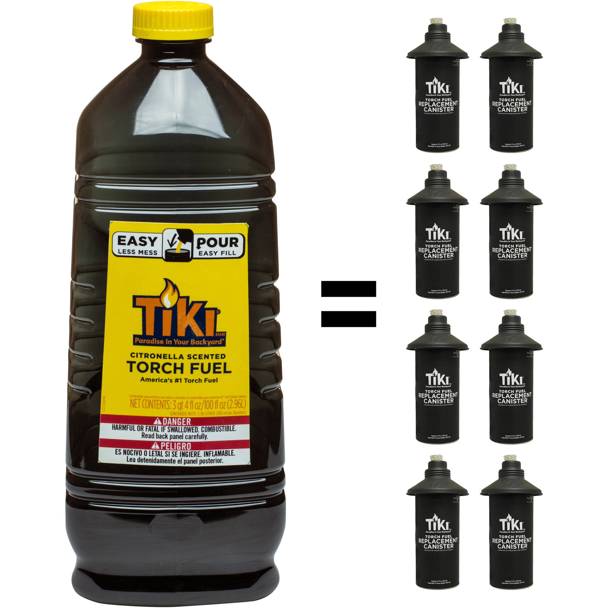 TIKI® Brand 100 oz. Citronella Scented Torch Fuel with Easy Pour System - 1216006