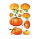 thumbnail image 1 of Bienvenido Acción de Gracias Pavo Etiqueta Calabaza Hoja de Arce Fruta Etiqueta Estática, 1 of 5