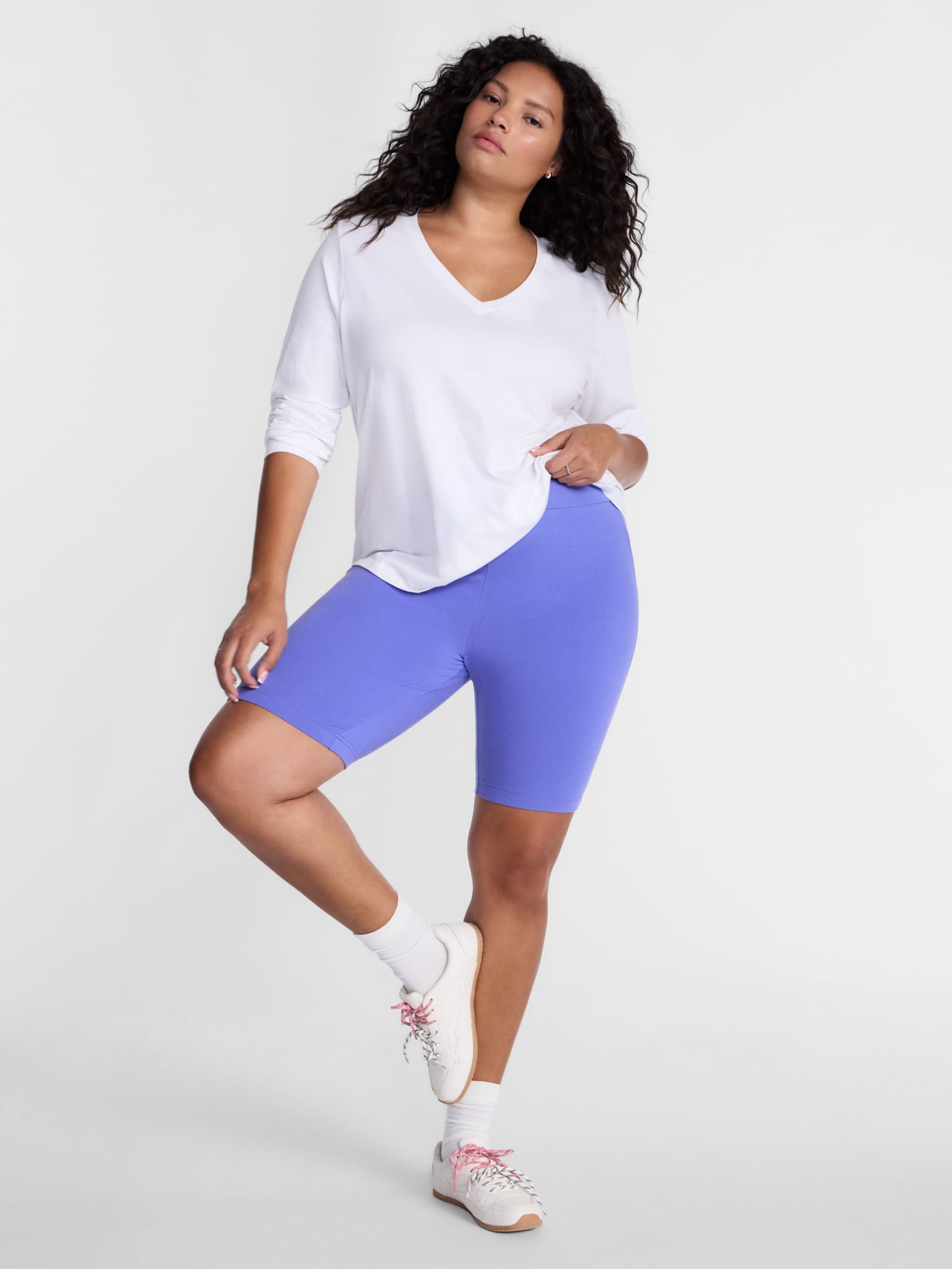 Terra & Sky Women's Plus Size Bike Shorts, Sizes 0X-5X