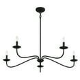 thumbnail image 5 of Trade Winds Lighting 5-Light Chandelier In Matte Black, 5 of 8