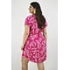 thumbnail image 3 of Vestido tropical de lino Roman Fashion /Tallas Extras, 2304 (Fiusha) fucsia 36, 3 of 7