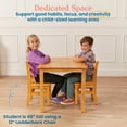 thumbnail image 4 of ECR4Kids 24in x 36in Rectangular Hardwood Table with 22in Legs, Childrens Furniture, Honey, 4 of 10
