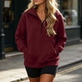 thumbnail image 4 of Womens Sweatshirt 1/4 Half Zip Pullover Casual Long Sleeve Lightweight Workout Sweatshirts Tops Y2k Winter Zip Up Jackets Oversized Tops Clothes 2026, 4 of 6