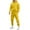 A01-Yellow, variant on Jinhomg Two Piece Sweat Suits Men Oversized Fleece Hoodie & Stretch Drawstring Joggers Set Winter Causal Workout Hiking Tracksuits Outfits