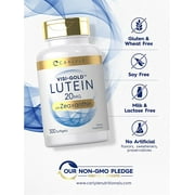 Lutein 20mg and Zeaxanthin | 300 Softgels | for Men and Women | by Carlyle