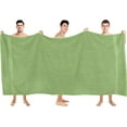 thumbnail image 2 of Luxurious Jumbo Bath Sheet 1 Piece - 600 GSM 100% Ring Spun Cotton Highly Absorbent and Quick Dry Extra Large Bath Towels - Soft Hotel Quality Towel (35 x 70 Inches, Sage Green), 2 of 17
