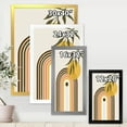 thumbnail image 4 of Designart 'Abstract Retro Rainbow With Yellow Sun' Modern Framed Art Print, 4 of 4