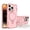 Light Pink, variant on Protective Magnetic Kickstand Case for iPhone 14 Pro Max with Tempered Glass Screen Protector - Light Pink