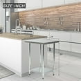 thumbnail image 7 of FDW Commercial Kitchen Metal Stainless Steel Work Table With Adjustable Table Foot,24 X 24 Inches, 7 of 7