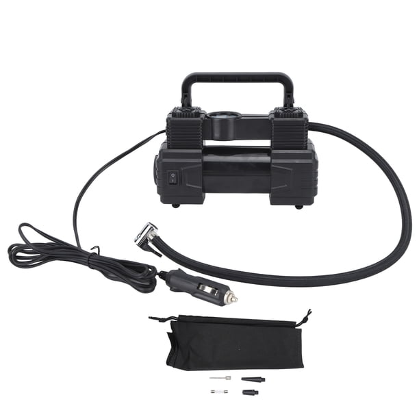 Inflador De Neumáticos, Compresor De Aire Portátil De 12 V, 120 PSI, Bomba De Compresor De Aire De Doble Cilindro Resistente Con Luz De Trabajo LED Para Automóviles, Camiones, SUV, Vehículos Recreativ
