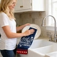 thumbnail image 4 of Independence Day Kitchen Towel - Patriotic Red White Blue Stars Stripes Dish Cloth, 4th of July Decor Absorbent Tea Towel for Cooking Baking and Party Supplies， American Flag Theme Hand Towel, 4 of 6