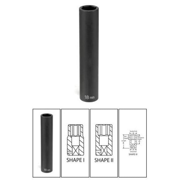 Grey Pneumatic GY2012XMD 0.5 in. Drive x 12 mm Extra Deep Socket