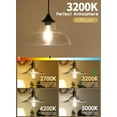 thumbnail image 2 of 6W LED Edison Bulb 700LM 3200K Soft White Dimmable E26 Vintage Light Bulbs Pack of 3, 2 of 7