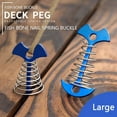 thumbnail image 3 of 3/5/10PCS Spring Fishbone Deck Pegs Tent Stakes Awning Anchor Wind Rope Buckle with Carabiner Deck Fixed Nails Camping Tent Hook, 3 of 9