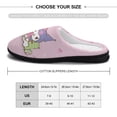 thumbnail image 2 of Womens Cozy Slippers Kuromi And My Melody Warm Soft Plush Slipper Slip-on House Shoes for Home Indoor Outdoor, 2 of 7