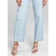 thumbnail image 3 of And Now This Women's Cotton Crisscross Cropped Jeans Blue Size 30, 3 of 3