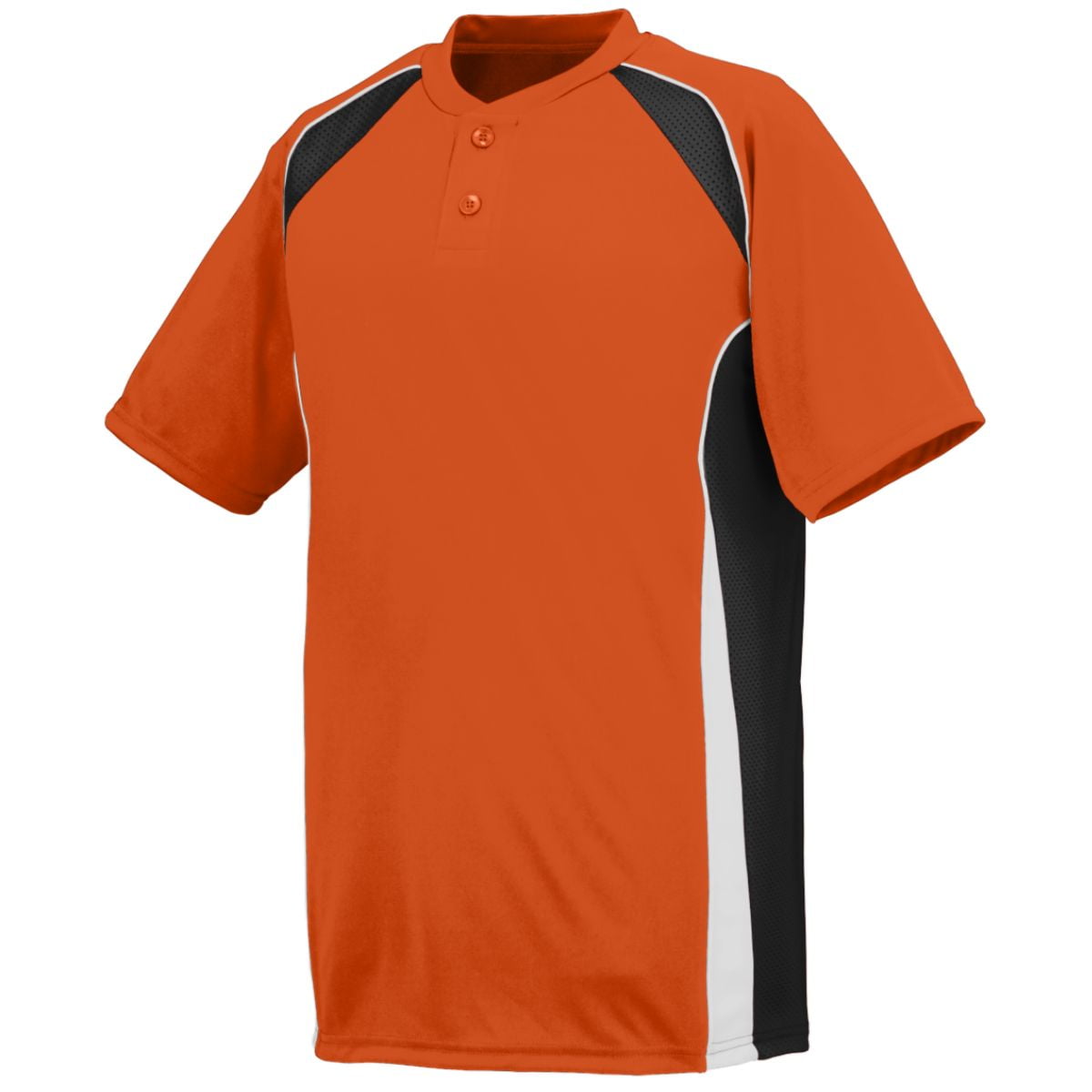 Augusta BASE HIT JERSEY OR BK WH XL by Augusta
