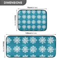 thumbnail image 3 of Snowflake Blue Background Kitchen Mat Set of 2 Cushioned Non Slip Rugs for Bedroom Floor Runner Mats, 3 of 7