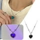 thumbnail image 1 of Collar para mujer, joyería para mujer, collar sensible a la temperatura, collar en forma de corazón, collar colgante con temperamento, collar con estilo de joyería., 1 of 5