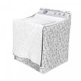 thumbnail image 3 of Yoga Washer Cover, Outline Minimal People Poses Flow Practice Relax Exercise Pattern, Washroom Decor with Dust Protection, 29" x 28" x 40", Charcoal Grey and White, by Ambesonne, 3 of 3
