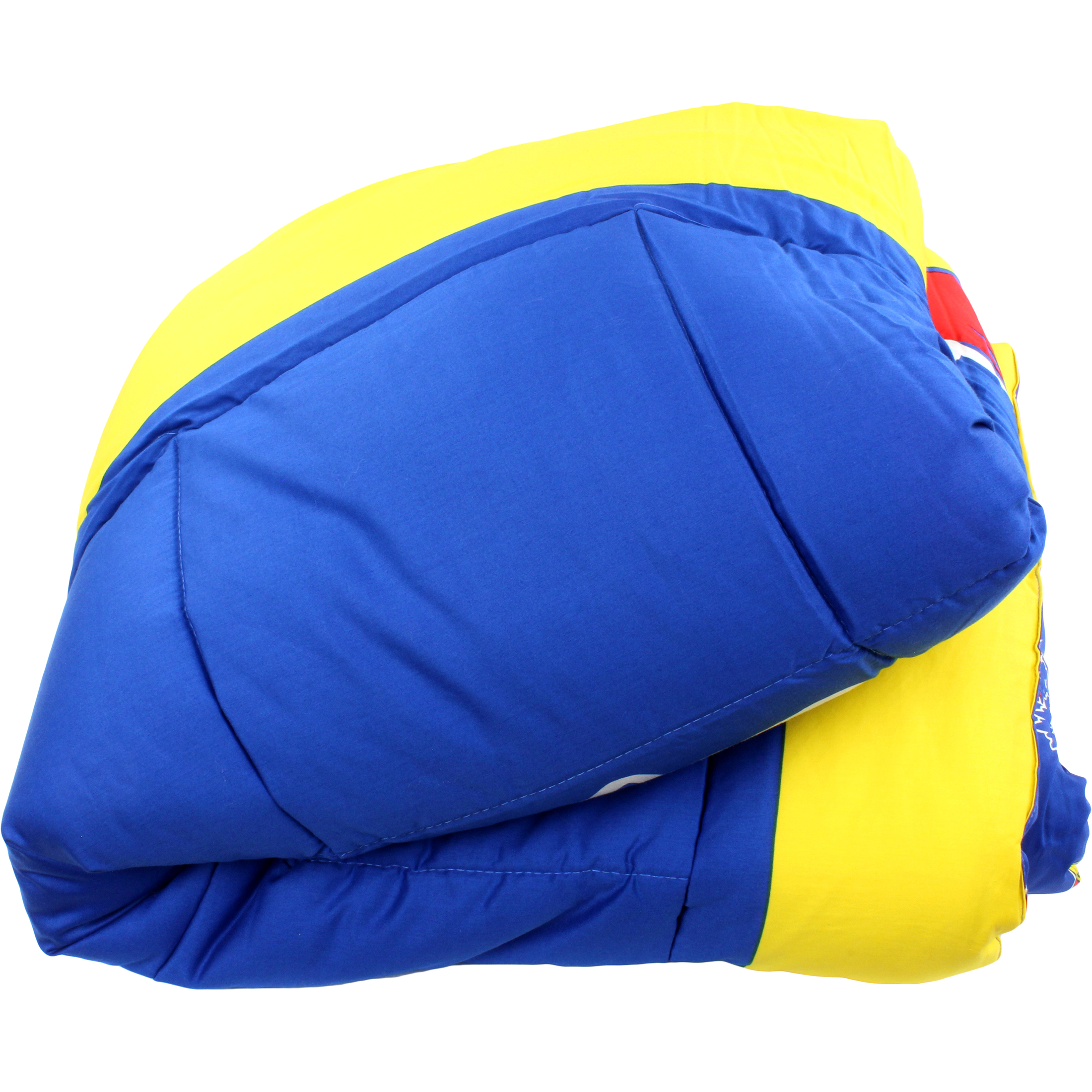 Kansas Jayhawks 2 Pc Reversible Cotton Comforter Set, 1 Comforter, 1 Sham, Twin