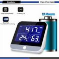 thumbnail image 5 of Detector de CO2, sensor de CO2 para interiores de 400-5000 PPM, dispositivos de medición de calidad del aire 3 en 1 con función de autocalibración, termómetro, higrómetro y CO2, para, 5 of 5