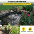 thumbnail image 6 of CazToi 10-25ft Pond Liner 20Mil 45Mil LLDEP EPDM Material Pliable Durable UV Resistant Easy Cutting for Fish Koi Ponds Waterfalls Fountains Water Gardens, 6 of 6
