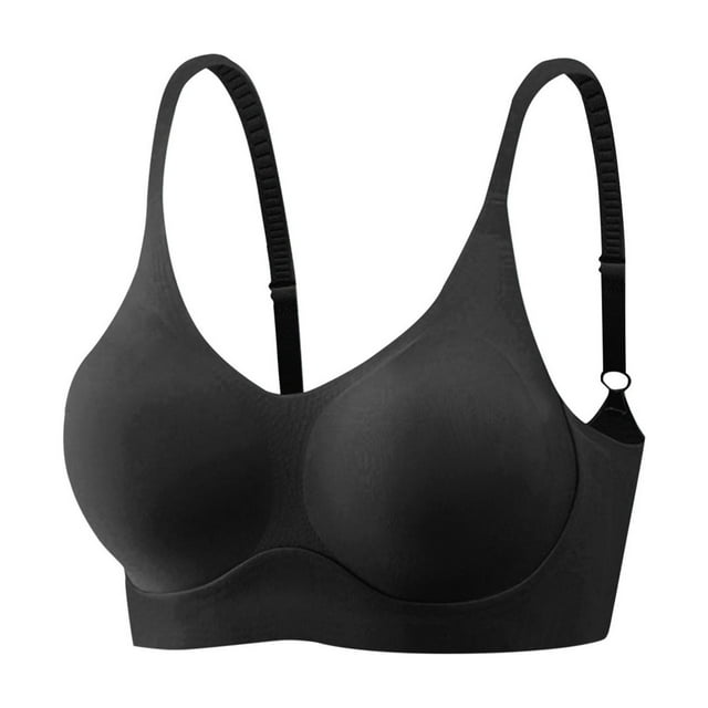 Seamless Push-Up Backless Bra for Women Solid Color Everyday Underwear with Mesh Detailing