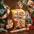 thumbnail image 2 of Christmas Ribbons Red Green Polka Dot Ribbon for DIY Crafts Bowknot New Year Gift Packaging Ribbons Xmas Tree Decoration (white,Other), 2 of 7