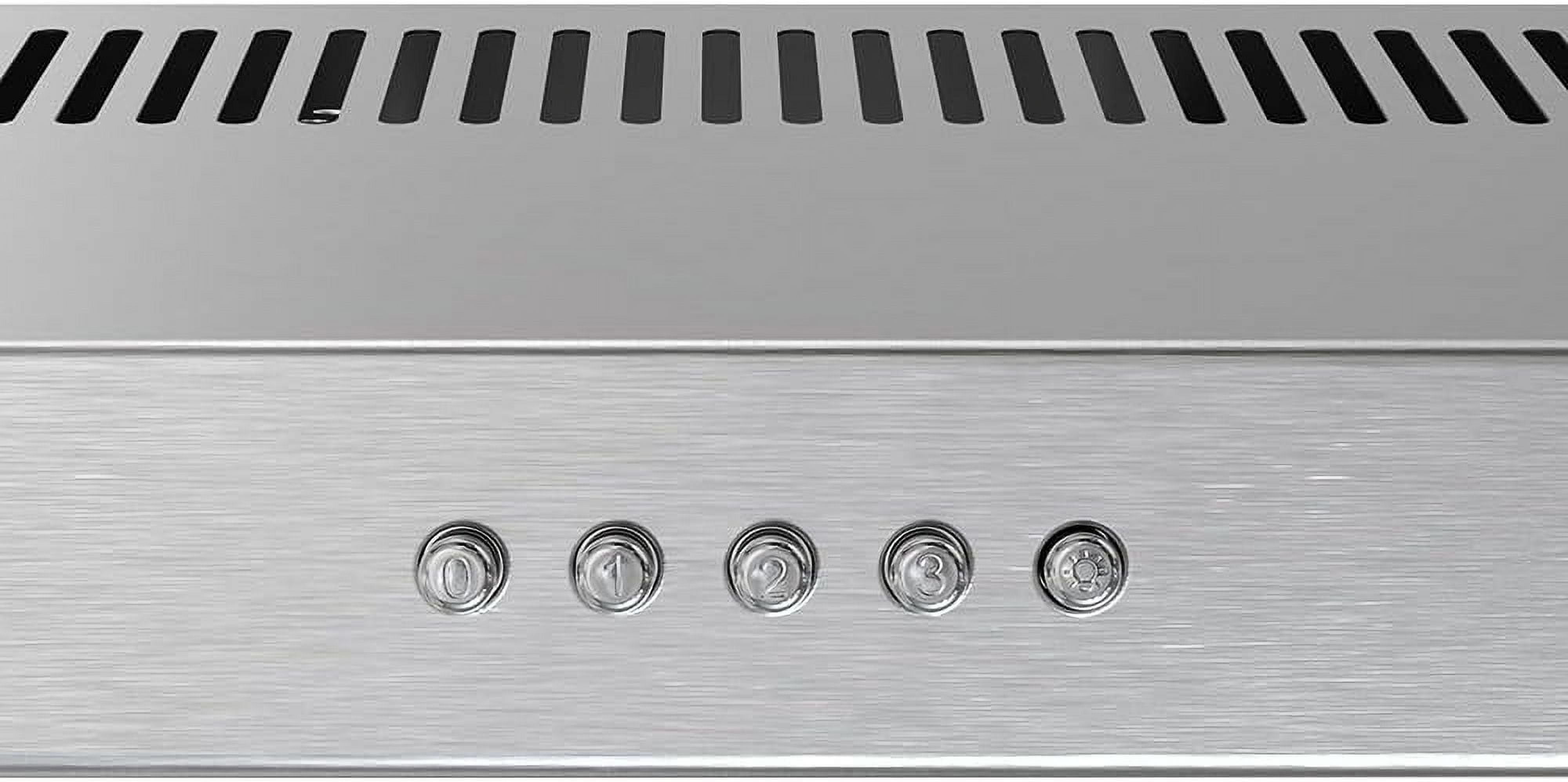 Streamline 30 in. Raffaele Convertible Undermount Range Hood in Brushed Stainless Steel with Mesh Filters, Push Button Control, LED Light