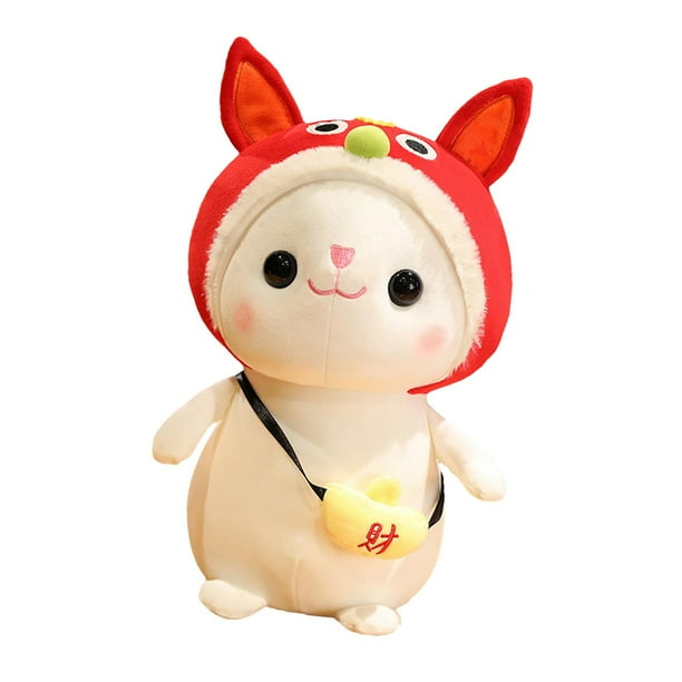 Festival de Primavera de 2023 Juguetes de peluche de conejo Muñeco de peluche de conejito Muñeco de animal fortuna de 40 cm