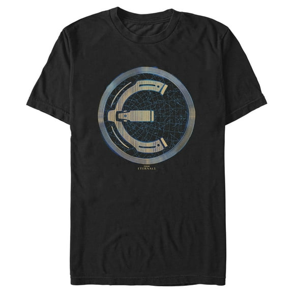 Men's Marvel Eternals Constellation Logo Graphic Tee Black 2X Large