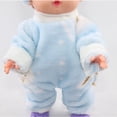 thumbnail image 3 of Gorro de peluche dulce Sunnimix para muñeca de 25 cm Azul Ropa de muñecas, 3 of 8