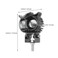 thumbnail image 2 of unbranded Luz LED Para Motocicleta En Negro Con Especial Para Modificar Y Visibilidad, 2 of 8