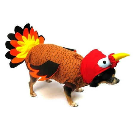 High Quality Fall Dog Costume TURKEY BIRD COSTUMES Dress Dogs For Thanksgiving (Size 2)