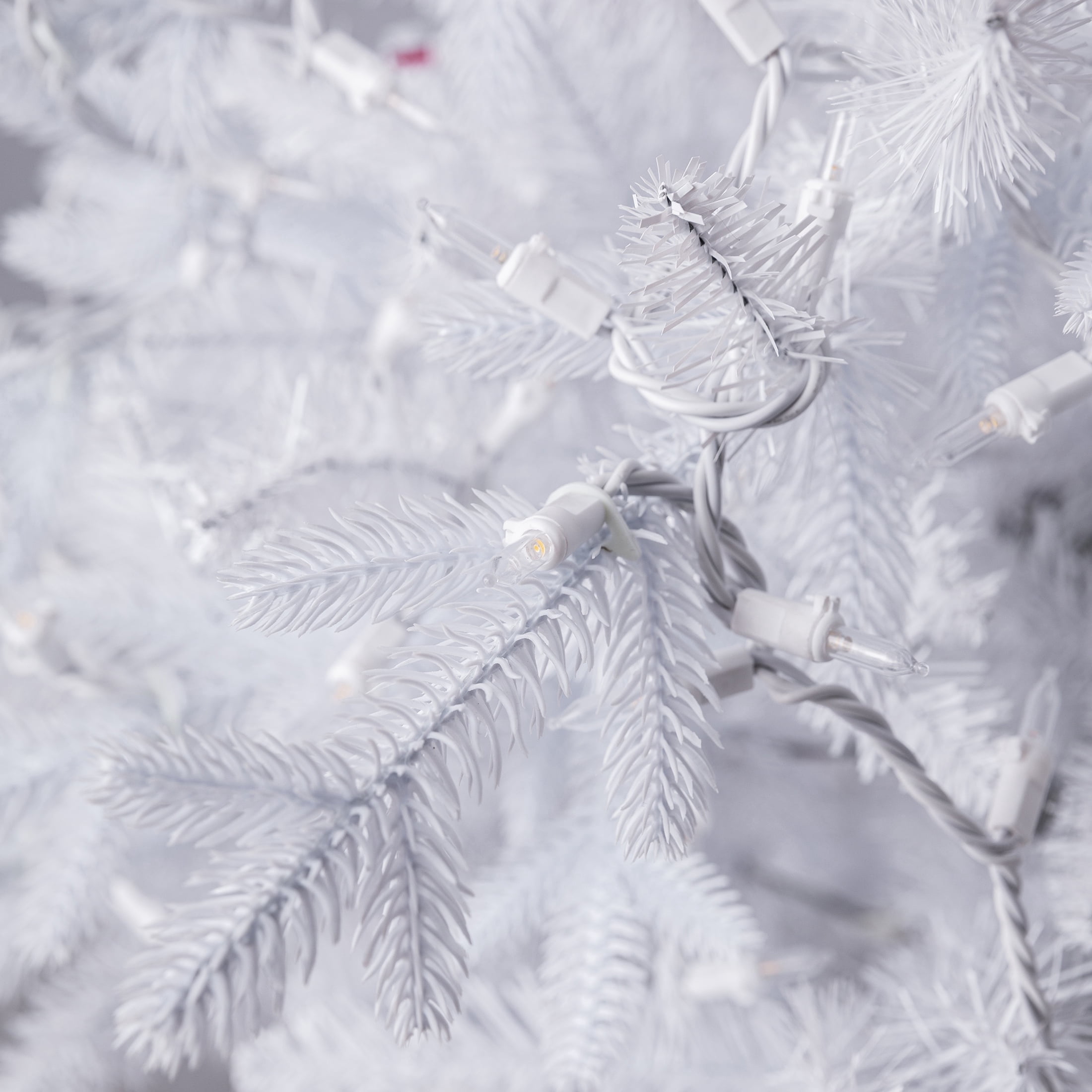 Indoor/Outdoor 300-Count LED Mini Christmas String Lights, Warm White, White Wire, 62.3', by Holiday Time