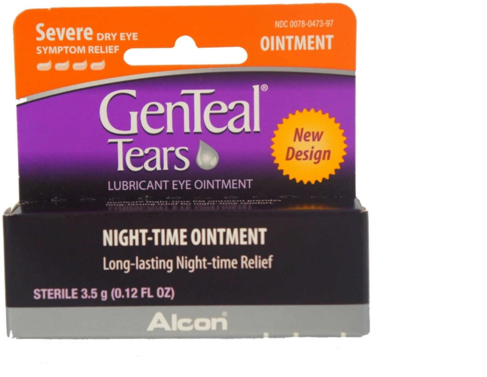 6 Pack GenTeal Tears Lubricant Eye Ointment, NightTime Ointment 0.12