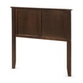 thumbnail image 1 of Gymax Twin Wood Headboard Flat Panel Pre-drilled Holes Height Adjustment Brown, 1 of 9