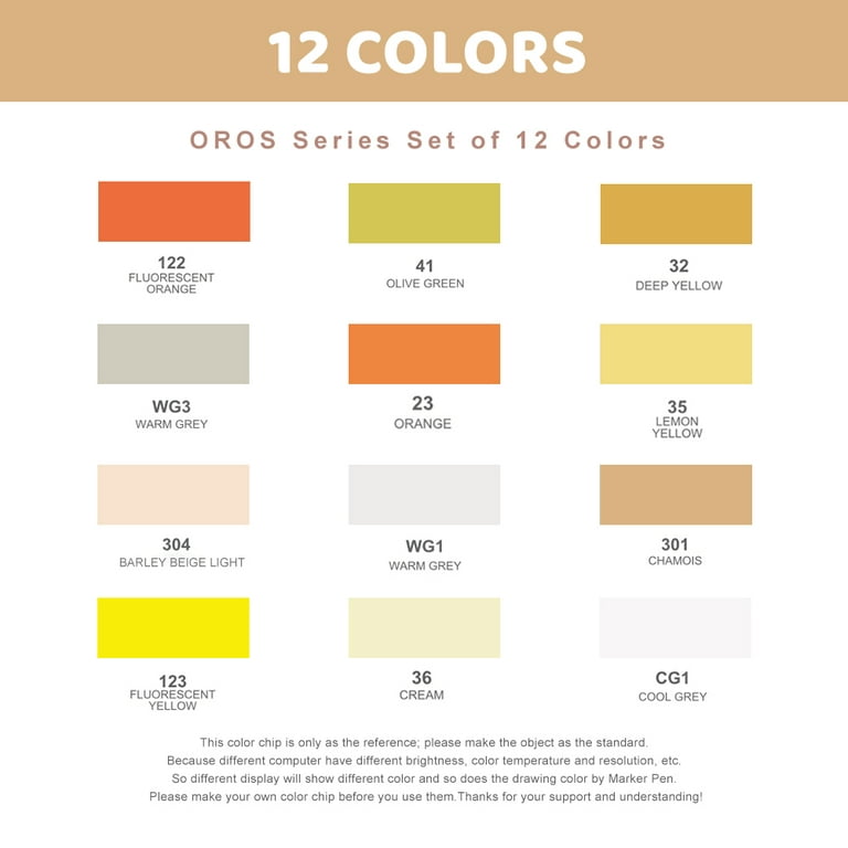 Arrtx OROS 80 Colors Alcohol Markers – ArrtxArt