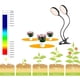 thumbnail image 3 of Billuyoard Invernadero USB Clip-on LED Regulable Grow Light Sótano Flor de interior Planta suculenta Cultivo de plantas de semillero Lámpara 1250 Lumen Jardín y Patio 30W 2 cabezales, 3 of 6