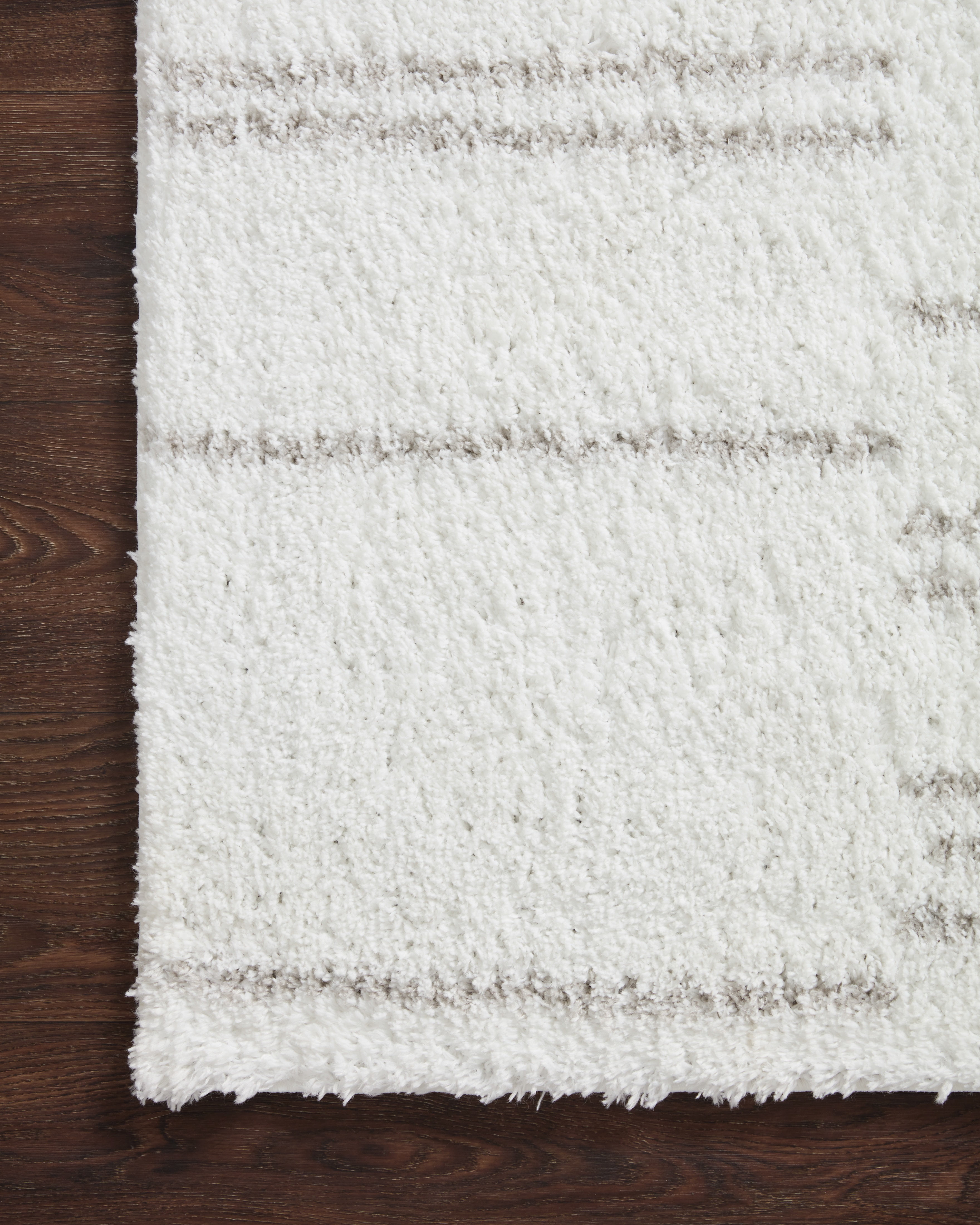 Loloi Bliss Shag White / Grey 9'-3" x 13' Area Rug