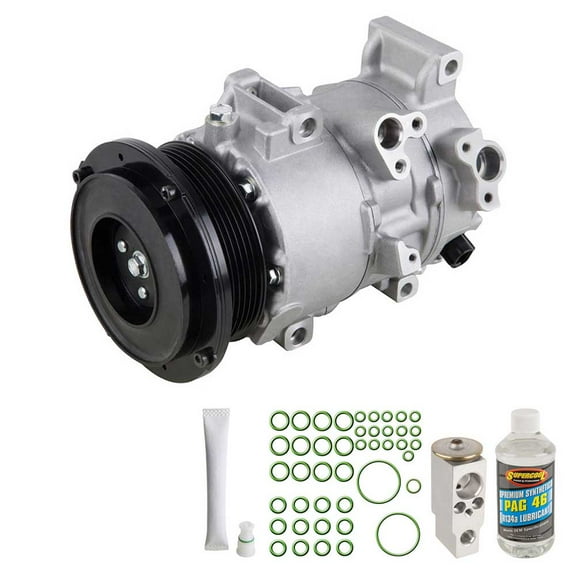 AC Compressor & A/C Kit For Toyota Camry & Rav4 2.4L 4-Cyl Non-Hybrid - Includes Drier, Expansion, Oil & Seals - BuyAutoParts