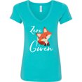 thumbnail image 3 of Inktastic Zero Fox Given Women's V-Neck T-Shirt, 3 of 5