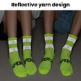 thumbnail image 4 of Fusipu 1 Pair Men Women Reflective Cycling Socks Breathable Sweat Absorption Mesh Long Socks Elastic Soft Riding Sports Socks for Daily Wear, 4 of 7
