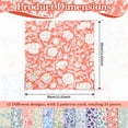 thumbnail image 2 of Evjurcn 24 Sheets Scrapbook Paper for Junk Journal Supplies, 11.8x11.8" Double Sided Aesthetic Craft Paper, 12 Designs, 2 of 7